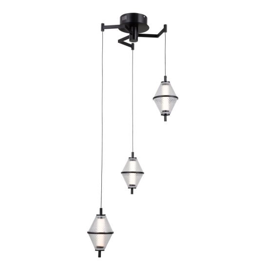 Lampa wisząca Fuente PND-34395-3-BK Italux