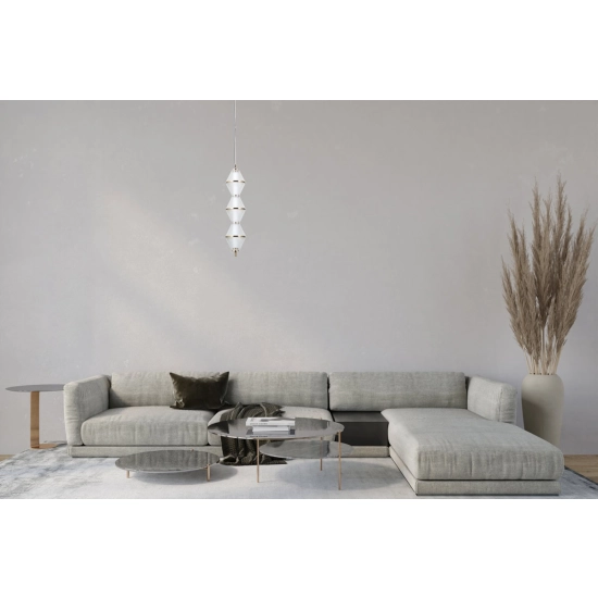 Lampa wisząca Fuente PND-34395-3V-HBR Italux - zdjęcie 5
