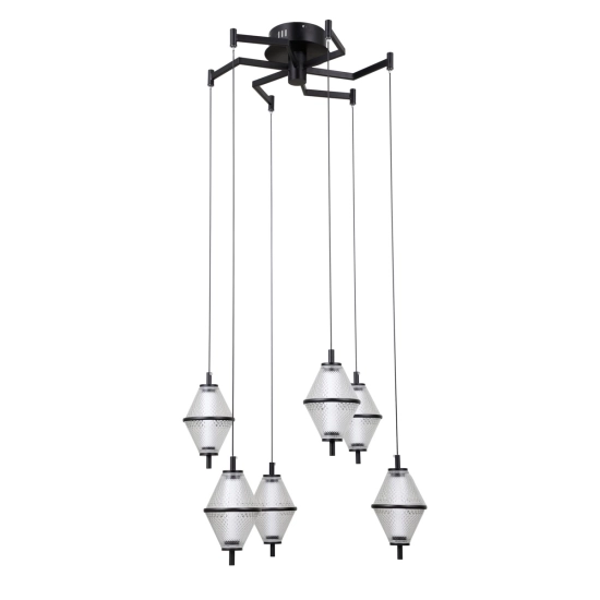 Lampa wisząca Fuente PND-34395-6-BK Italux