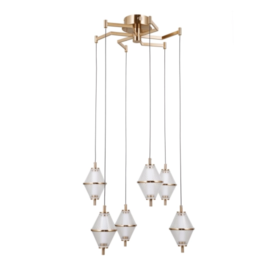 Lampa wisząca Fuente PND-34395-6-HBR Italux