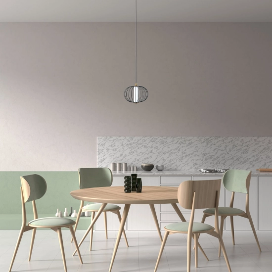 Lampa wisząca Rabel PND-344221-1-BK Italux - zdjęcie 4