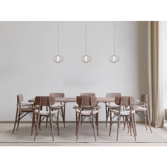 Lampa wisząca Rabel PND-344221-1-HBR Italux - zdjęcie 4