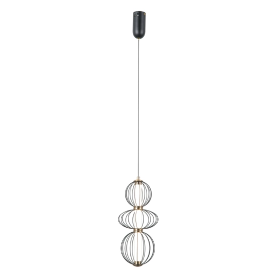 Lampa wisząca Rabel PND-344221-3V-BK Italux