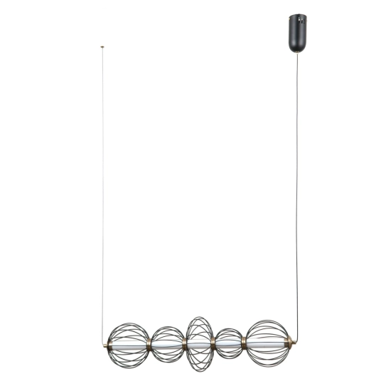 Lampa wisząca Rabel PND-344221-5-BK Italux