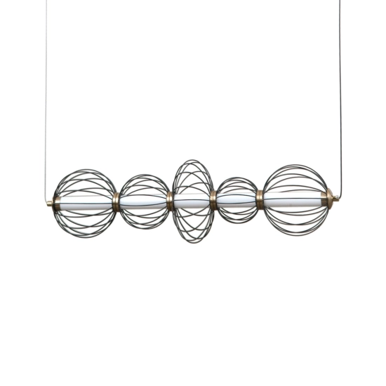 Lampa wisząca Rabel PND-344221-5-BK Italux