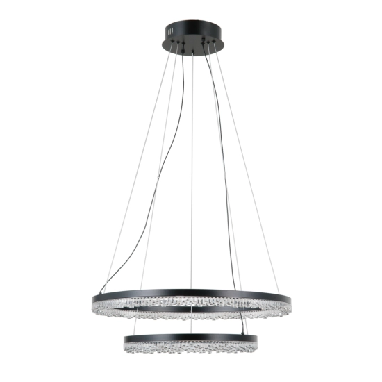 Lampa wisząca Barlo PND-34526-2L-BK Italux