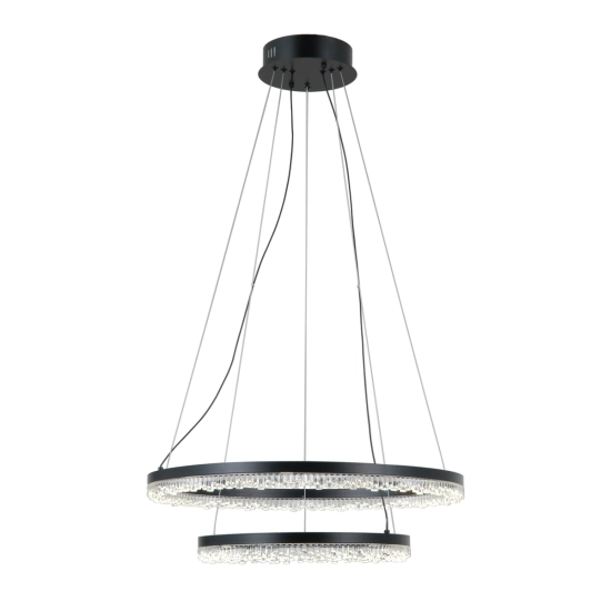 Lampa wisząca Barlo PND-34526-2L-BK Italux