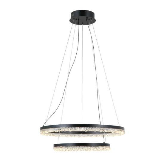 Lampa wisząca Barlo PND-34526-2L-BK Italux