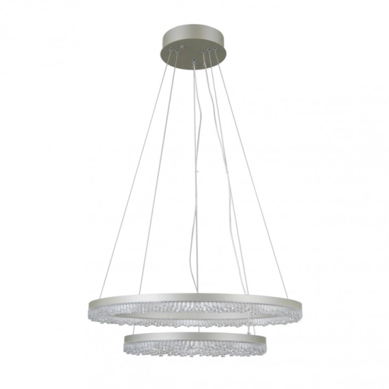 Lampa wisząca Barlo PND-34526-2L-SILV Italux