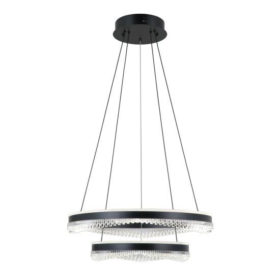 Lampa wisząca Morte PND-34535-2L-BK Italux