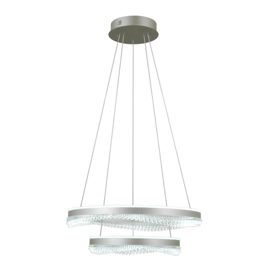 Lampa wiszaca Morte PND-34535-2L-SILV Italux