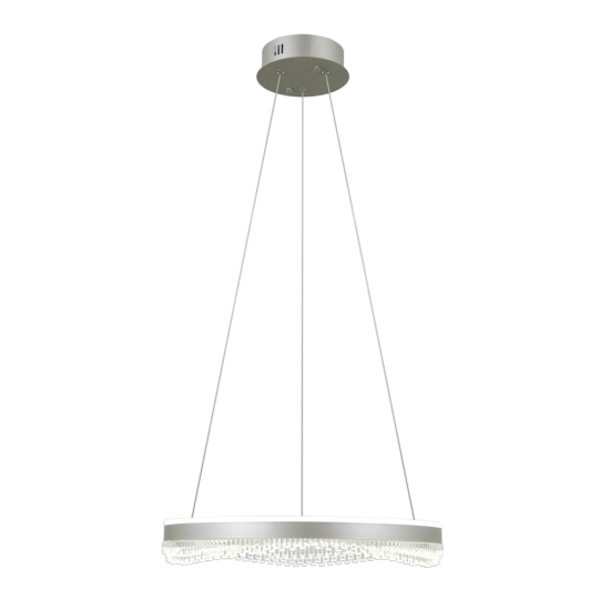 Lampa wisząca Morte PND-34535-M-SILV Italux
