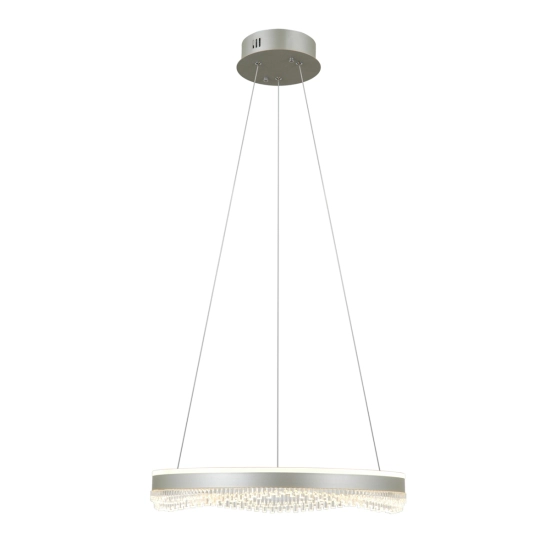 Lampa wisząca Morte PND-34535-M-SILV Italux