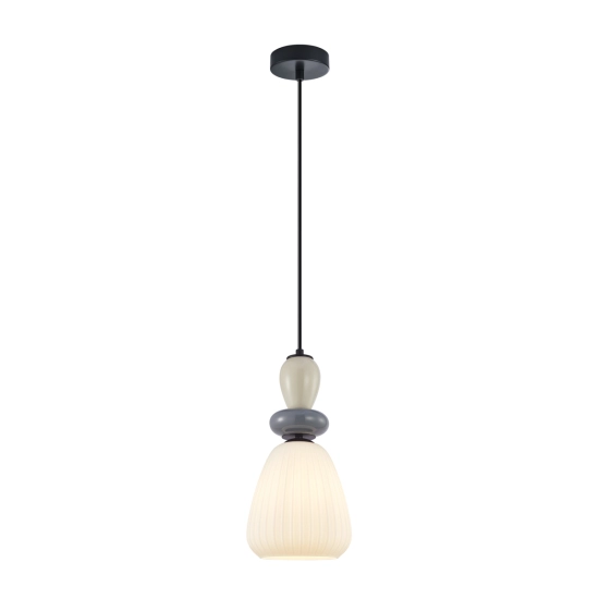 Lampa wisząca Domali PND-36816-1D-BK-WH Italux