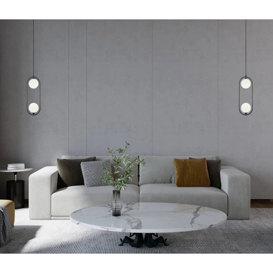 Lupus Lampa wisząca PND-3965-2-BK Italux - zdjęcie 3