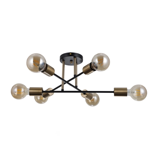 Plafon Formio PND-4052-6-BL-HBR ITALUX