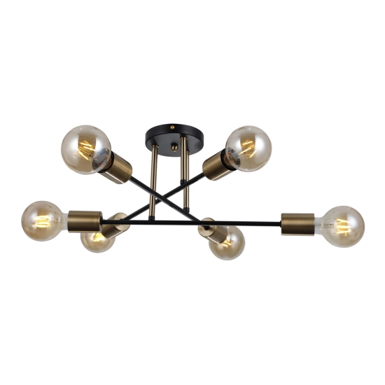 Plafon Formio PND-4052-6-BL-HBR ITALUX