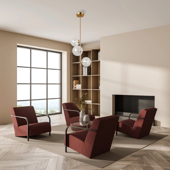 Lampa wisząca Toledo PND-40717-3-HBR Italux - zdjęcie 4