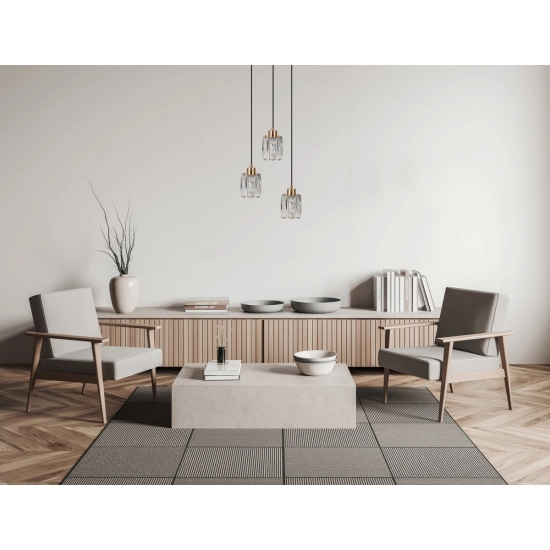 Lampa wisząca Torno PND-40813-3R-HBR Italux - zdjęcie 3