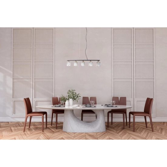 Lampa wisząca Simona PND-40814-5-BK-HBR Italux - zdjęcie 3