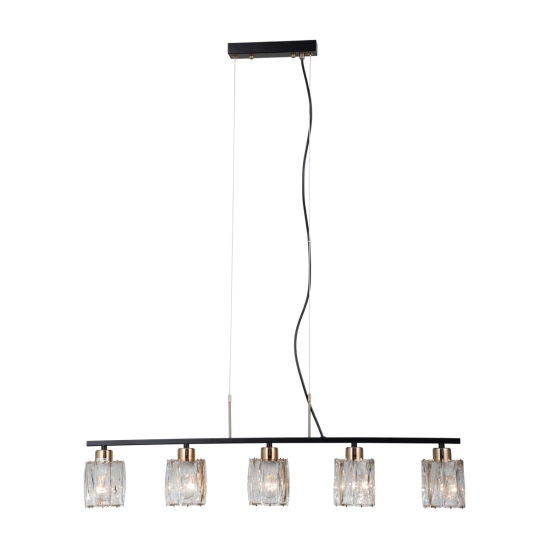 Lampa wisząca Simona PND-40814-5-BK-HBR Italux