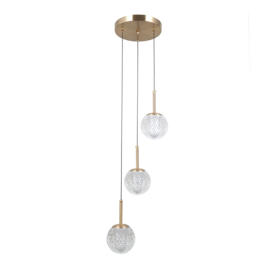 Lampa wisząca Padri PND-40827-3-HBR-CL ITALUX