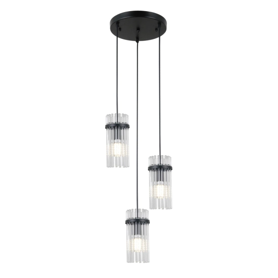 Lampa wisząca Merto PND-40930-3A-BK Italux