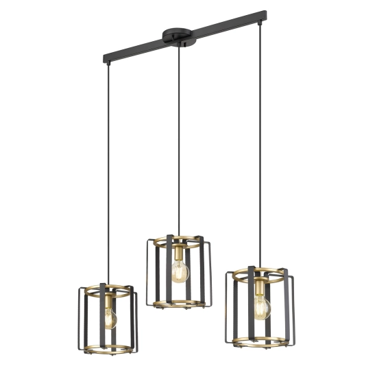 kinkiecik.pl Lampa wisząca Primero PND-44003-3-BK-GD ITALUX