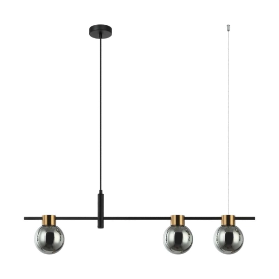 kinkiecik.pl Bletter Lampa wisząca PND-5225-3-BK-SG ITALUX