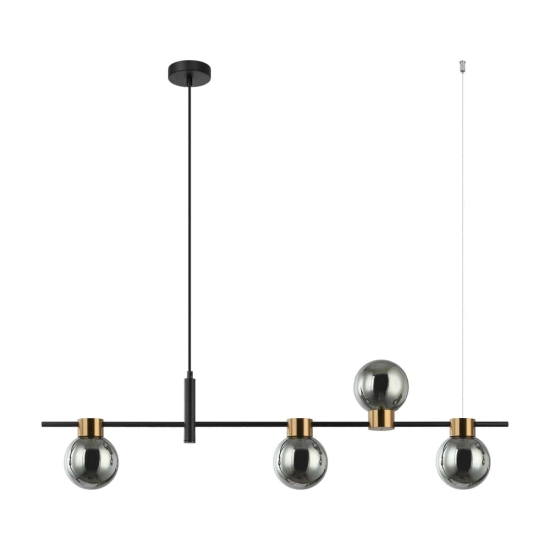 kinkiecik.pl Bletter Lampa wisząca PND-5225-4-BK-SG ITALUX