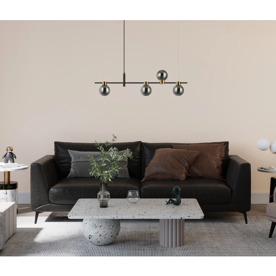 Bletter Lampa wisząca PND-5225-4-BK-SG Italux - zdjęcie 3