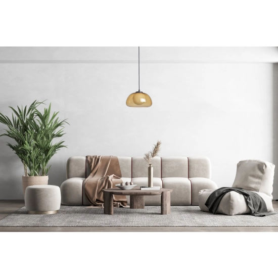 Lampa wisząca Ainale PND-54637-1-BK-YLL Italux - zdjęcie 3