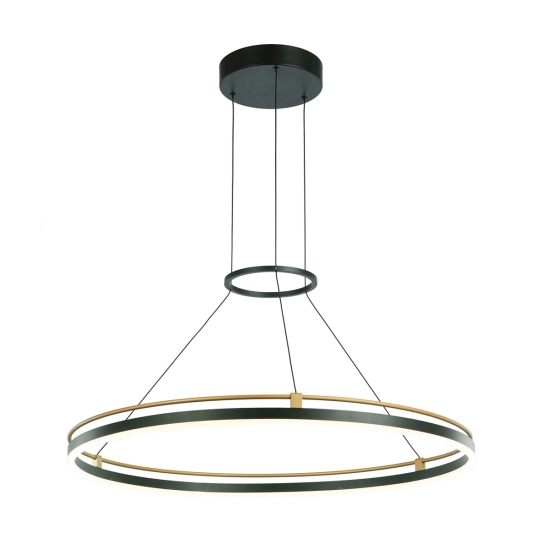 Lampa wisząca Merlot PND-54638R-28W-3K-BK-GD Italux