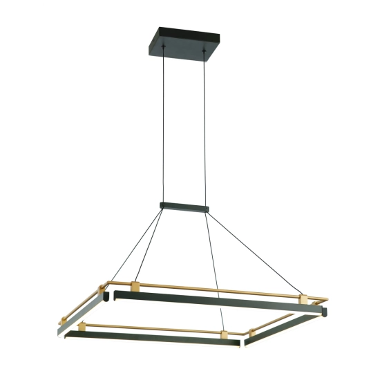 Lampa wisząca Merlot PND-54638S-44W-3K-BK-GD Italux - zdjęcie produktu