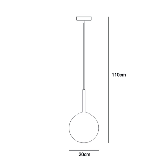 Lampa wisząca Deore PND-5578-1S-BRO-BK Italux