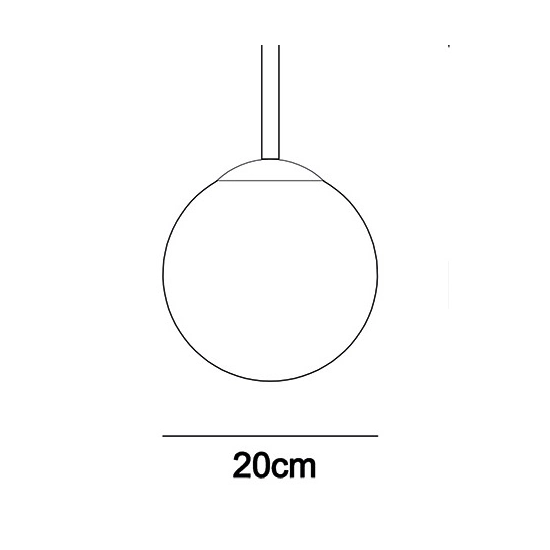 Klosz 20cm do lampy Deore PND-5578-1S Italux
