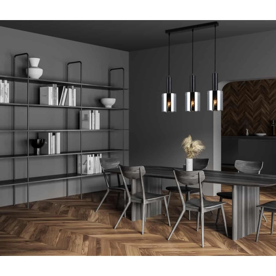 Lampa wisząca Sardo PND-5581-3-BK+SG Italux - zdjęcie 2