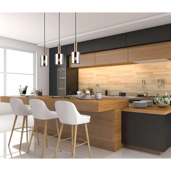 Lampa wisząca Sardo PND-5581-3-BRO+SG Italux - zdjęcie 2
