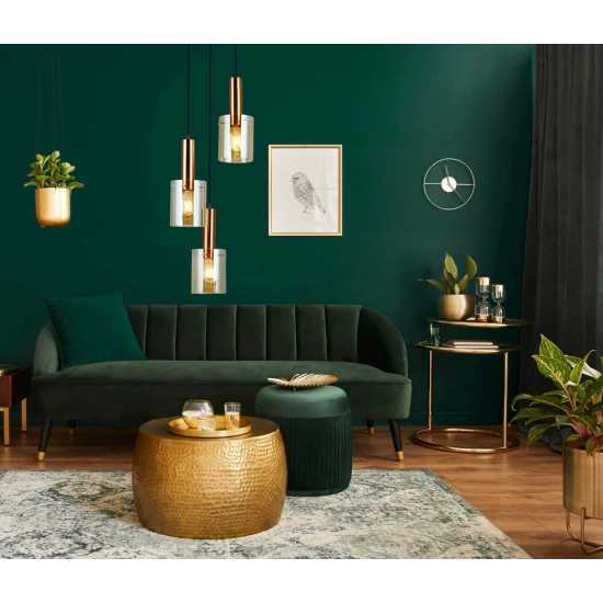 Lampa wisząca Sardo PND-5581-3A-BRO+AMB Italux - zdjęcie 2