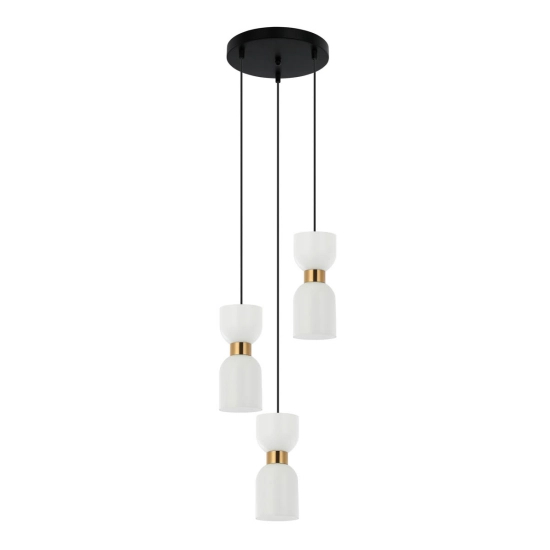 Lampa wisząca Monza PND-57602-3-BK+BRO Italux