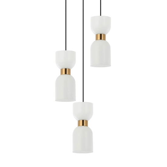 Lampa wisząca Monza PND-57602-3-BK+BRO Italux