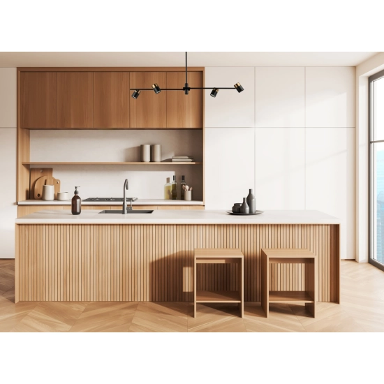 Lampa wisząca Elice PND-58892-4-BK-BRO Italux - zdjęcie 3