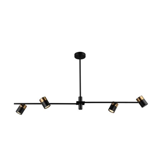 Lampa wisząca Elice PND-58892-4-BK-BRO Italux