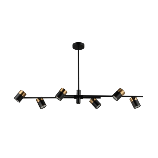 Lampa wisząca Elice PND-58892-6-BK-BRO Italux