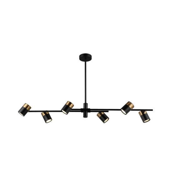 Lampa wisząca Elice PND-58892-6-BK-BRO Italux