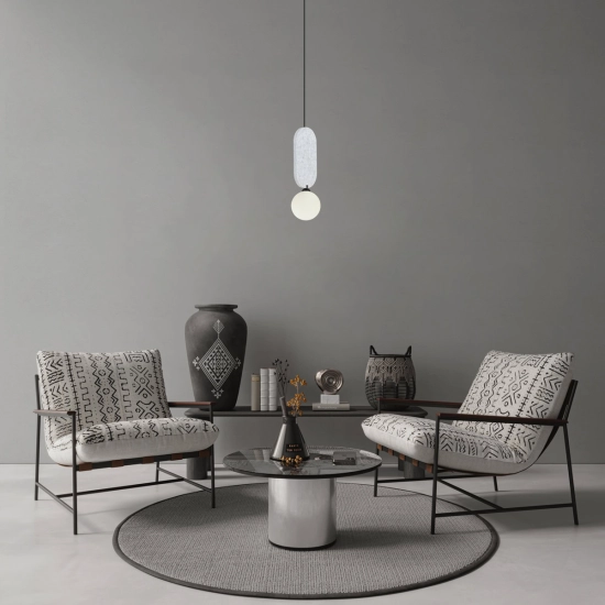 Lampa wisząca Lorenzo PND-59815-1-LGR Italux - zdjęcie 3