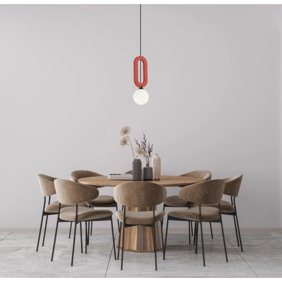Lampa wisząca Masso PND-59839-1-RED Italux - zdjęcie 3