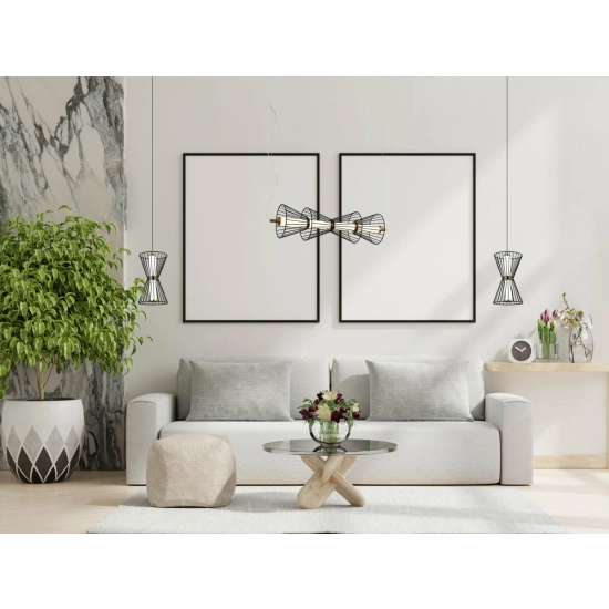 Lampa wisząca Sanke PND-63849-2-BK Italux