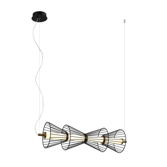 Lampa wisząca Sanke PND-63849-4-BK Italux