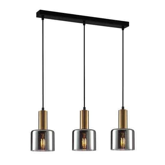 Lampa wisząca Santia PND-65342-3-BRO+SG Italux - zdjęcie produktu